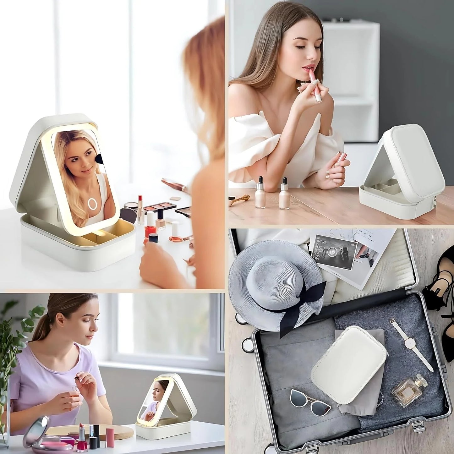 Travel LED Makeup Mirror box