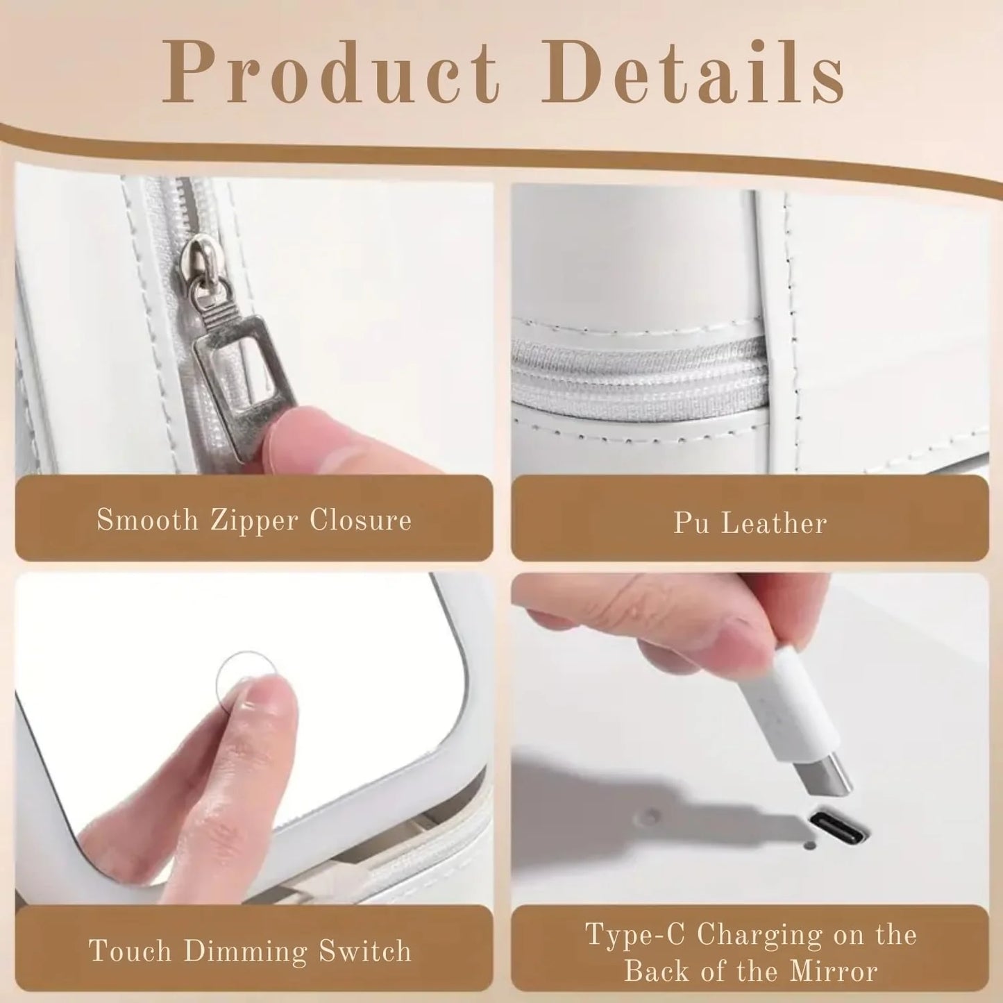 Travel LED Makeup Mirror box