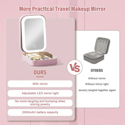 Travel LED Makeup Mirror box